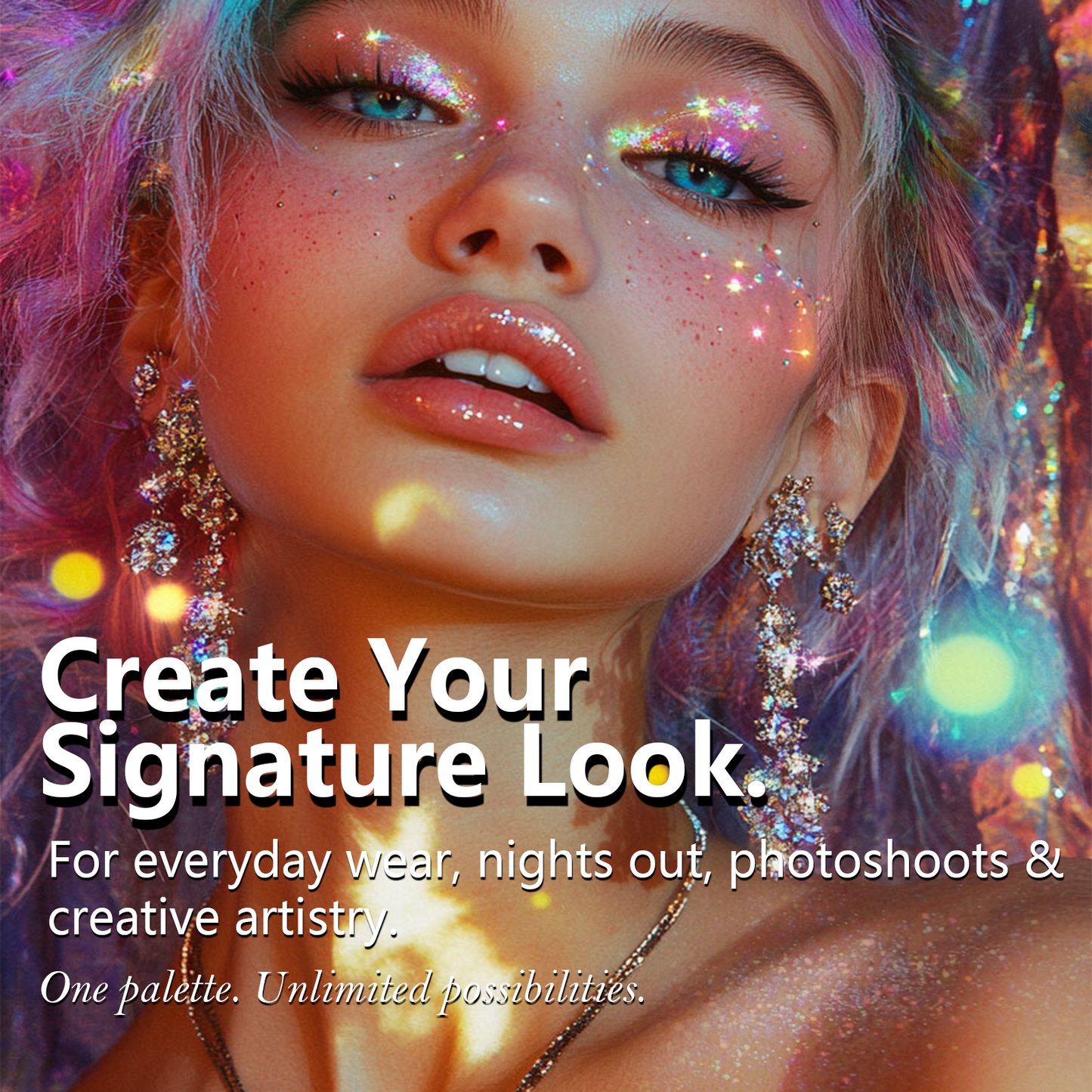 Highly-Pigmented Face & Body Palette —Unleash Bold Color. Create Limitless Looks. Own Your Glow.