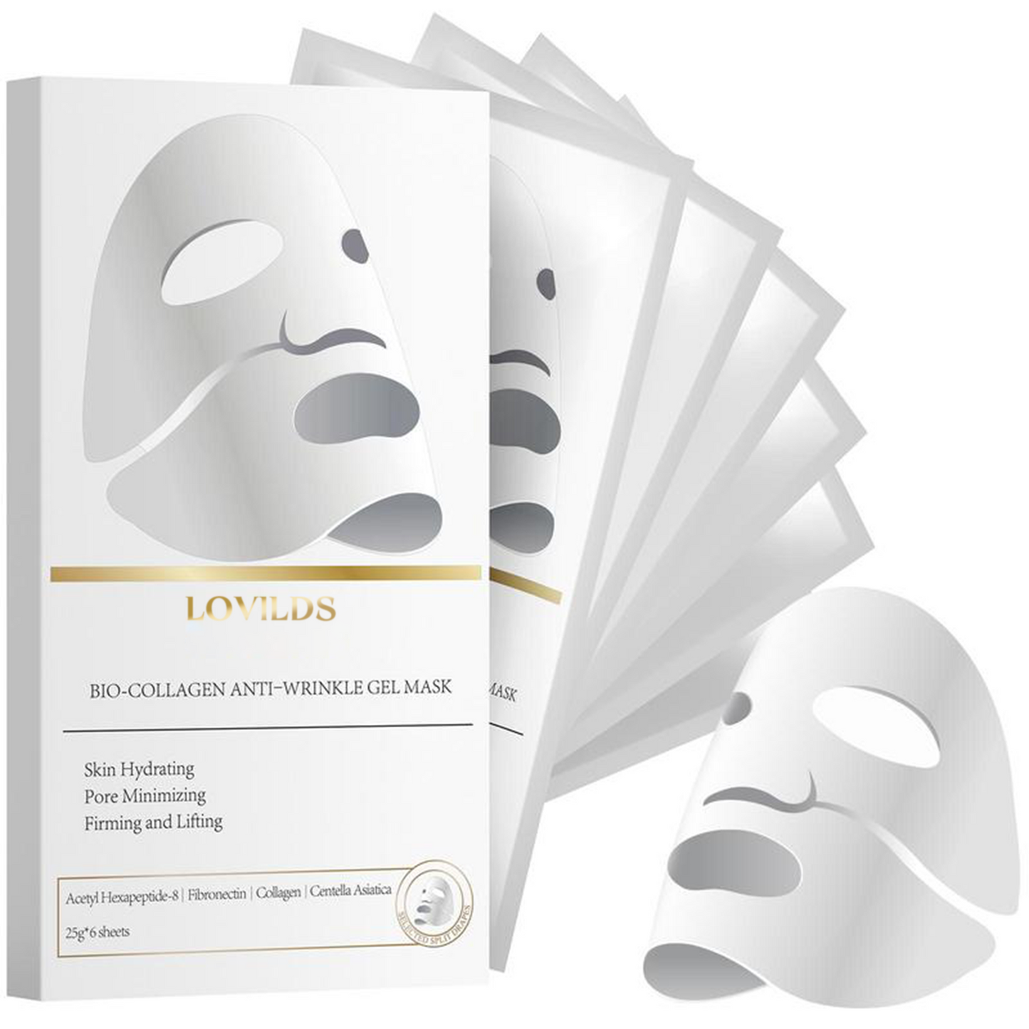 Deep Collagen Anti-Wrinkle Lifting Mask — Clinically-inspired lifting mask that smooths fine lines, firms sagging skin, and restores youthful bounce — all in one treatment.