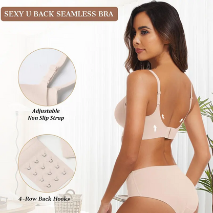 Comfortable Wireless Deep V Bra