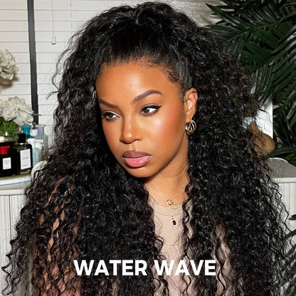 Sale Happening Now:86%OFF🔥Pre-Cut Lace Kinky Straight 360 Full Lace Frontal Glueless Wig With Invisi Drawstring Pre Plucked Human Hair Wig