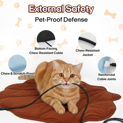 Warm, Safe, Chew-Proof Pet Pad – Indoor & Outdoor Ready