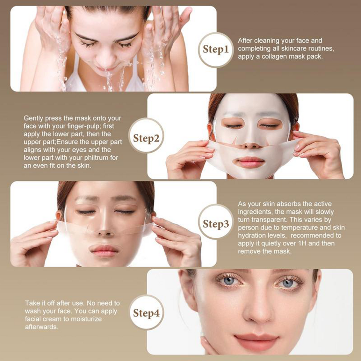 Deep Collagen Anti-Wrinkle Lifting Mask — Clinically-inspired lifting mask that smooths fine lines, firms sagging skin, and restores youthful bounce — all in one treatment.