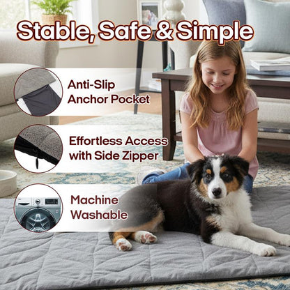 Warm, Safe, Chew-Proof Pet Pad – Indoor & Outdoor Ready