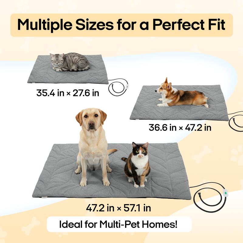 Warm, Safe, Chew-Proof Pet Pad – Indoor & Outdoor Ready